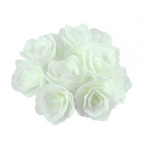 Róża chińska waflowa mała biała 1 sztuka